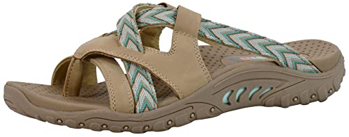 Image of Skechers Women's Reggae-Soundproof-Thong Slide Multi-Strap Sandal