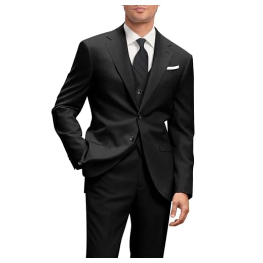 Amyox Terno masculino slim fit de 3 peças, vestido de casamento com dois botões, conjunto de terno, jaqueta, calça com gravata, Preto, G