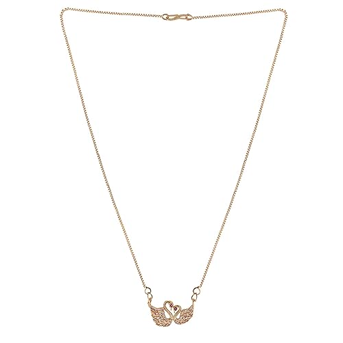 Swan and Butterfly Pendant Combo for Girls and Women