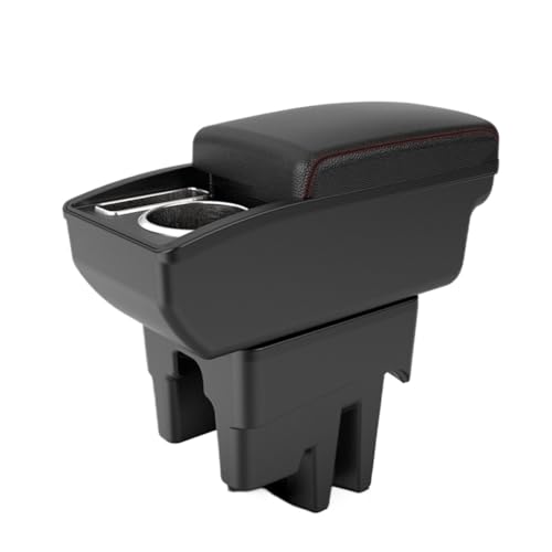 Avanza 2016 アームレストボックス専用車内センターコンソール改造アクセサリー収納USBに対応(A2 Black line NO USB)