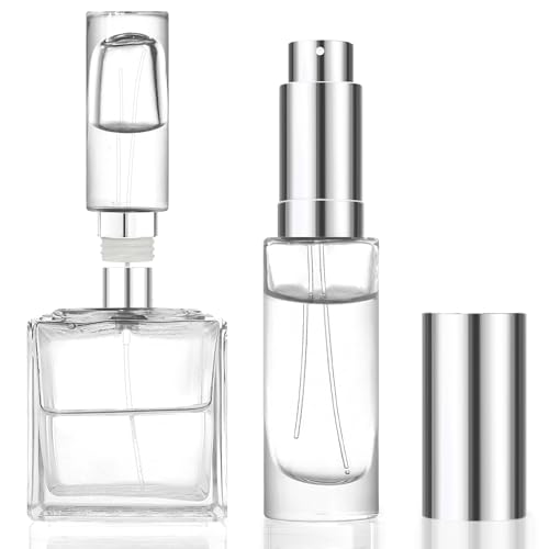 MUB 10ml Perfume Travel Refillable Atomizer Bottle Glass Unique Top-Filling Leak-Proof Spray Bottle Atomizer Sprayer for Perfume Cologne Mini Travel Size Empty Pocket Portable