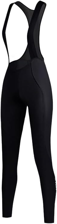 Womens Cycling Bid Shorts, 4D Padded Bike Shorts with Pockets Female Biking Bibs for Road and Gravel Biking, Black