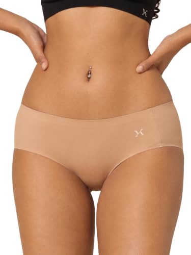 Image of Krvvy Breeze Hipster Underwear for Women | Seamless Mid Waist Panties with Super Stretchable Fabric | Odourless Ventilation | InvisiSoft Edges