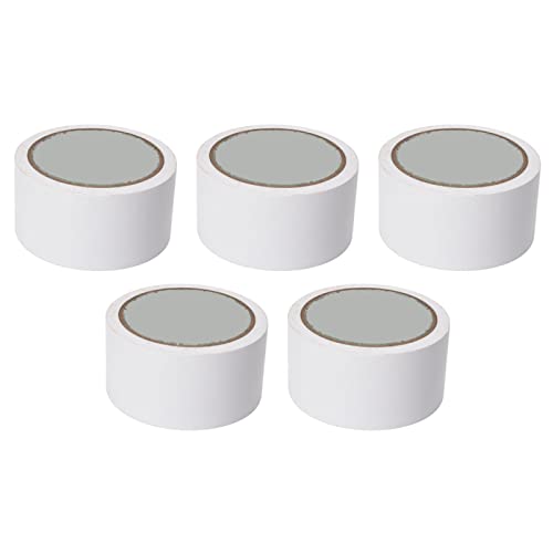 5 Pcs VinylTape, VinylFloor Tape, Floor Marking Tape for Social Distancing, School, Gyms, Restaurants, Tough Floor Tape for Heavy Foot Traffic and Equipment (White)