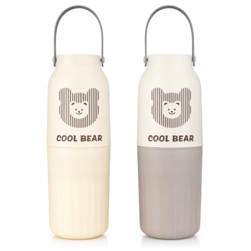 Image of Shopiable Store Travel Toothbrush Case Multifunctional Toothpaste Container Portable Business Trips Wash Cup Holder Organizer Towel Storage Box for Traveling, Camping (Tooth Cool Bear)