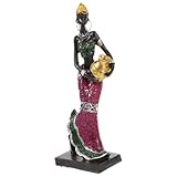 Objet de décoration pour la maison : plus qu'une simple figurine, c'est un véritable objet décoratif qui crée une ambiance chaleureuse et confortable pour votre famille. figurine de femme africaine, statue décorative de femme africaine