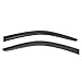 IKON MOTORSPORTS Window Visors Compatible With 2011-2016 Honda CR-Z | Smoked JDM Stick On Sun Rain Wind Window Guards