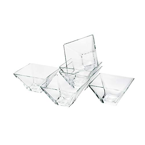 Jogo de 6 Saladeiras de Vidro Sodo-Cálcico Rojemac Transparente