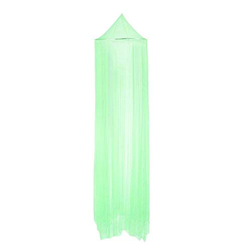 DAYSTART Mosquito Net Round Lace Curtain Dome Bed Canopy Netting for Single to King Size Beds,Camping (Green)
