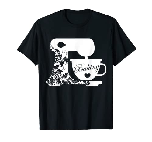 Fleurs mixeur rétro cadeau pour boulangers, pâtissiers, pâtissiers amateurs T-Shirt