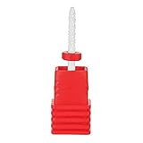 Tamaño: grano fino. Natury Nails Fresa de Cerámica Roja para Torno de uñas. Broca de Cerámica para Torno de uñas. Manicura, Pedicura, Esmalte Semipermanente, Cutícula. Lima para Torno Rojo Grano Fino.