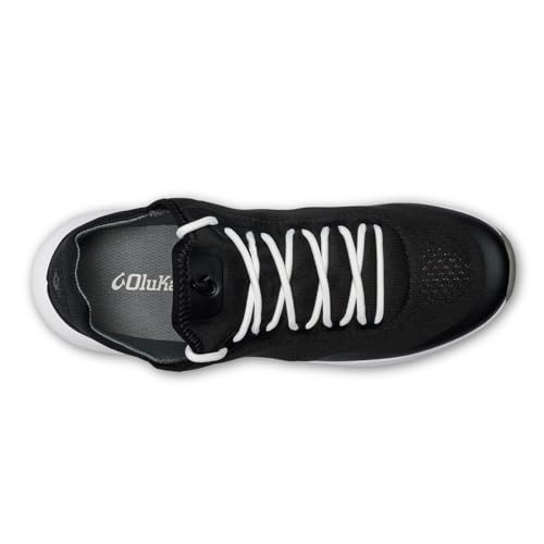 OluKai Kaholo Men's Athletic Sneakers, Lightweight & Breathable Mesh, Comfort Fit & Wet Grip Rubber Soles, Durable & Supportive, Black/Black, 8.5 - image 3