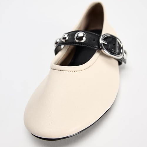 Women's Leopard Print Mary Jane Flats Square Toe Suede Ballet Flats for Women Buckle Strap Comfortable Fall Ballerina Shoes4