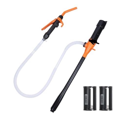Bomba de líquido a pilas – Extractor rápido de sifón, diseño inalámbrico de 59 cm + 463 g de peso ligero, aspirador eléctrico – para transmisiones de coches y acuarios