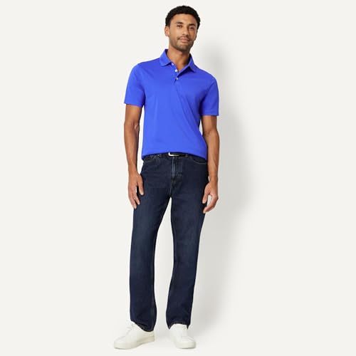 Image of Amazon Essentials Men's Moisture Wicking Golf Polo Shirt, Short Sleeve, Slim-Fit, Quick-Dry
