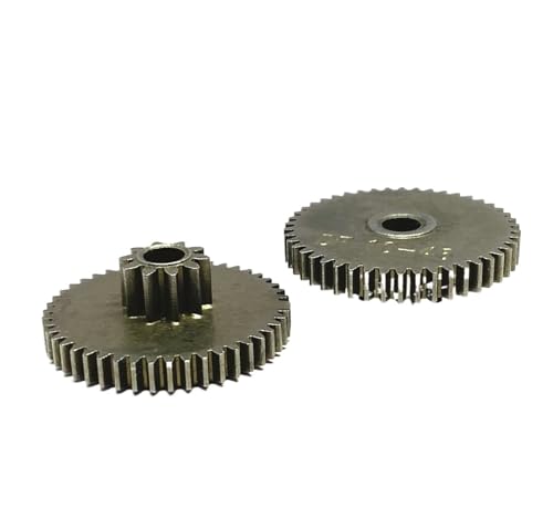 Bevel Gear Pinion Hardware Mechanical 2pcs 10T 46T 4mm Metal Double Gear Reduction Variable Speed Gear