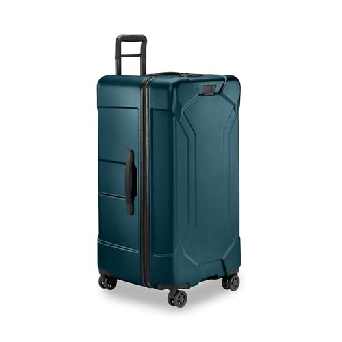 Image of Briggs & Riley 32 Inch Extra Large Trunk Checked Luggage - Maximum Capacity Hard Shell Heavy Duty Travel Suitcase with 360-Degree Spinner Wheels - TSA Lock - Torq Collection - Ocean