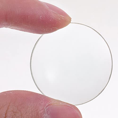 Image of ULTECHNOVO Double Convex Optical Glass Lens 1.18In Diameter 50mm Focal Length - Polished Optical Glass Ground Edges - for Physics Education Scientific Laboratory Experiments for Students & Teachers