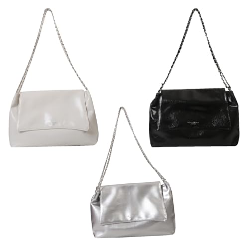 Image of CLUB BOLLYWOOD Women's Shoulder Bag Underarm Bag Trendy Purse for Travel Commuting Shopping White|Clothing, Shoes & Accessories | Womens Handbags & Bags| Womens Handbags & Bags|1 Womens Shoulder