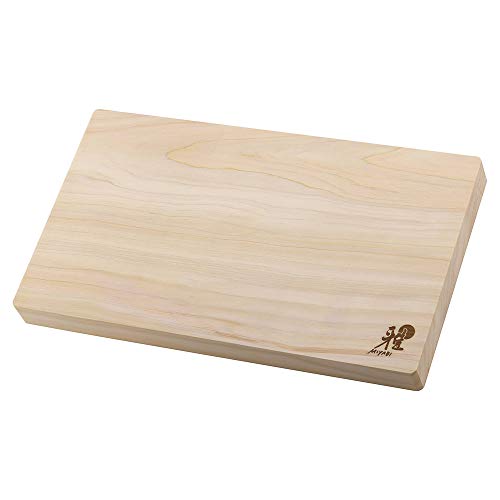 Tabla de cortar rectangular de madera Hinoki grande miniatura 1