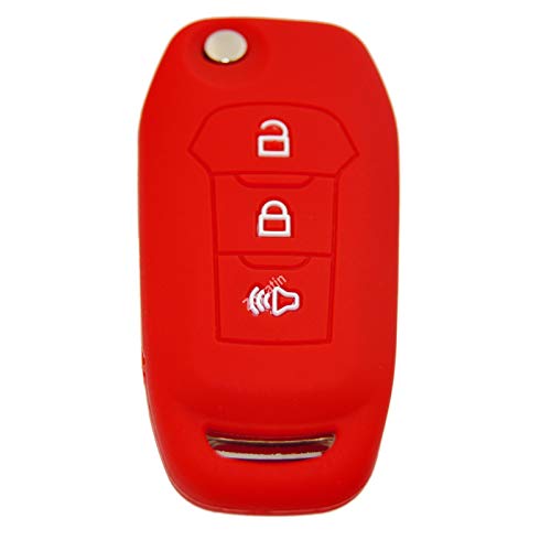 Image of Silicone Key Fob Cover Remote Protector compatible with Ford F150 F250 F350 F450 F550 Explorer Ranger Escape
