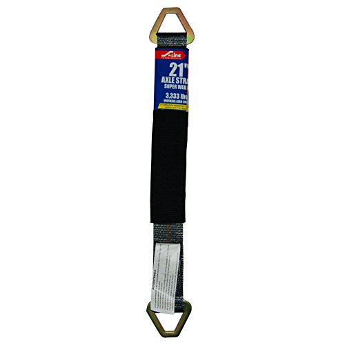 S-Line 30AS21-BK, Axle Strap, Black with Black Cordura Wear Sleeve, Stamped D-Ring, 21-Inch by 2-Inch