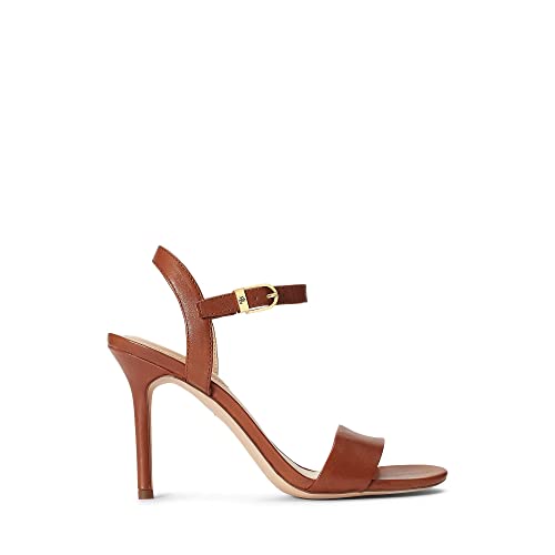 Lauren Ralph Lauren Women's Gwen Burnished Leather Sandal4