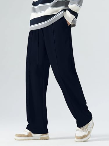 Image of GRECIILOOKS Men's Lycra Cargo Track Pants - Loose Fit Joggers for Men | Korean Style Travel & Home Wear with Pockets (Available in Plus Size)