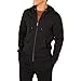 Amazon Essentials Men's Full-Zip Hooded Fleece Sweatshirt (Available in Big & Tall), Black, X-Large