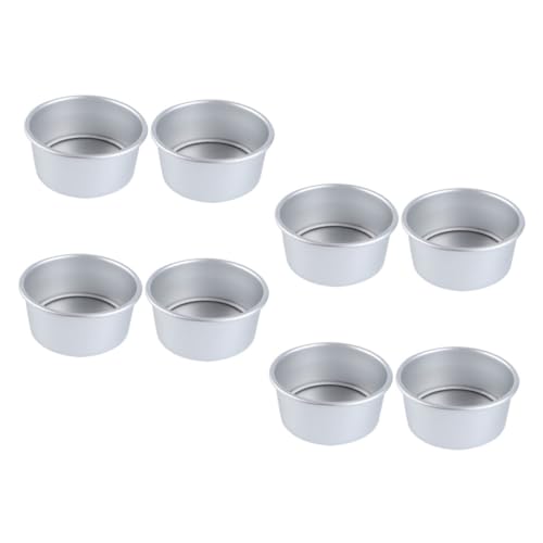 COLLBATH 8 Piezas doble cesta sartenes para horno tostador fabricante de pan tapas horno de freidora Práctica bandeja para hornear placa para hornear desmontable aleación de aluminio Silver