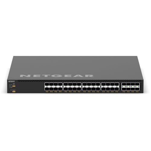 Image of NETGEAR AV Line M4350-32F8V 40 Port Switch XSM4340FV-100NES | 40 Ports L3 Managed Stackable | 32x10G SFP+ | 8x25G SFP28 | Rack-Mountable | Cloud Care's 3 Year Warranty SupportPlus Included