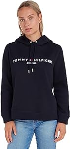 Tommy Hilfiger Damen Hoodie Heritage mit Kapuze, Blau (Desert Sky), XXL