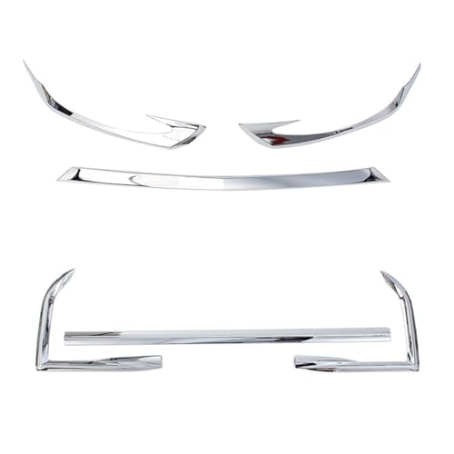 Hophelia ヴェルファイア 40系 2023(令和5)年6月FMC後〜鏡面仕上げ メッキ フロントバンパー +リアバンパーガーニッシュ ドレスアップ アクセサリーエアロ エクステリア アクセサリー For Alphard 外装 傷防止 保護 3pcs