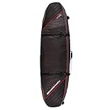 Clothing Ocean and Earth Quad Coffin Shortboard Surfboard Bag 7ft Black Light Red