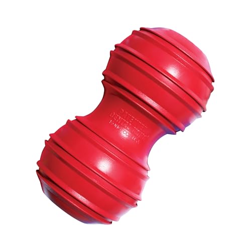 KONG Dental Dog Toy - for Dog Dental Care - Stuffable Chew Toy - Provides Chewing Outlet & Satisfies Instinctual Needs - Cleans Teeth & Gums - Made with Durable Natural...