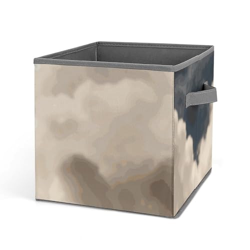 Cube de rangement girafe avec double poignées boîte pliable 27cm