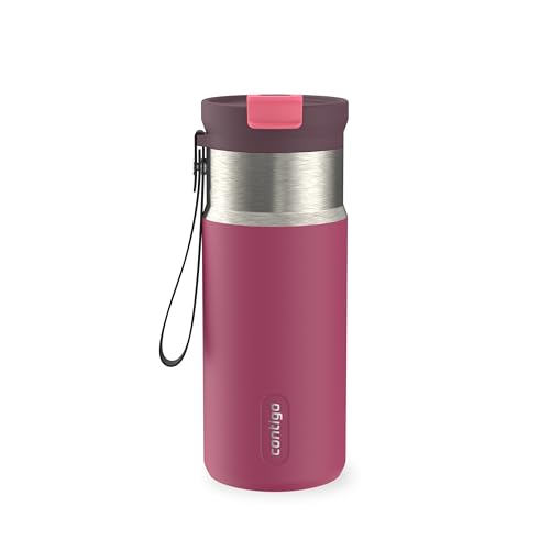 Image of Contigo DualSip 16 oz Compact Stainless Steel Vacuum-Insulated Water Bottle with 2-in-1 Leakproof Lid (Straw or Spout), BPA-Free & Lead-Free, Dishwasher Safe