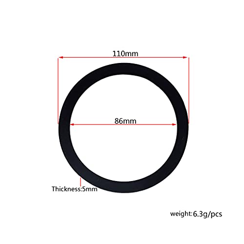 Alnicov Saxophon Dämpfungsring,Endschalldämpfer für Saxophon Mute Ring Bell Protector Sax Teile Schwarz