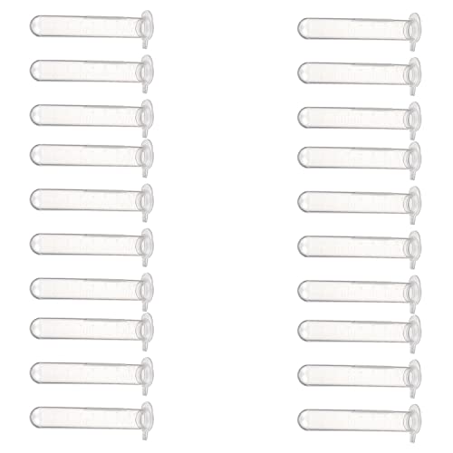 Image of Othmro 100Pcs 15ml Plastic Lab Centrifuge Tubes 4.25inchx4.01inch Vial Test Tube Sample Storage Container Liquid Centrifuge Tube Round Bottom with Snap Cap for Beads Yeast Specimen Sample Laboratory
