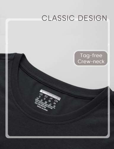 Image of YUCOLEN Long Sleeve Shirts for Women Cotton Crew Neck Casual Tops Fall