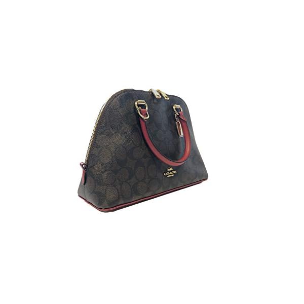 Coach Katy Satchel In Signature Canvas (IM/Brown 1941 Red)