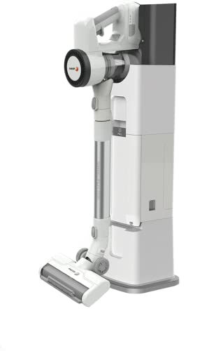 Fagor FG6415 Aspirateur Balai sans Fil avec Station - Tube téléscopique - 300W - 3 Vitesses - Jusqu'à 60 Min d'autonomie - Base Auto vidange - Accessoires conçus pour Les Poils d'animaux