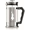 Bialetti 6860 Preziosa Stainless Steel 3-Cup French Press Coffee Maker, Silver (06860)