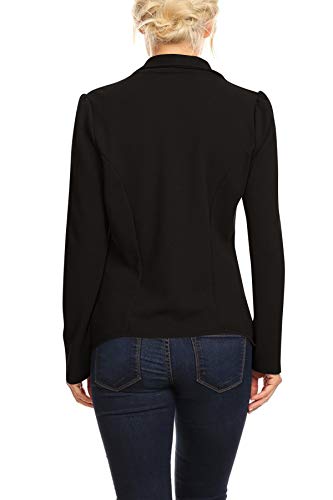 Women's Casual Office Work Wear Long Sleeves Open Front Solid Basic Blazer Jacket S-3XL3