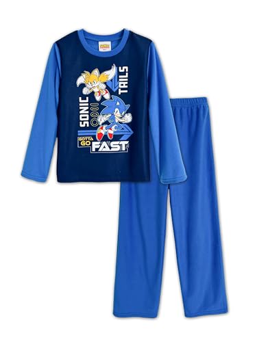 Komar Kids Sonic the Hedgehog Boys' Christmas This Is How I Roll Pajama Set Long Sleeve Pants