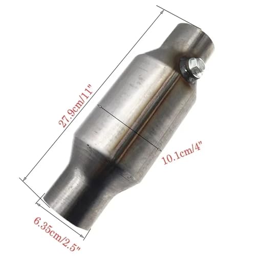 Catalizadores de 2.5" universales de alto flujo en acero inoxidable con 400 celdas 6