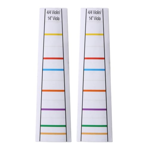 2シート 透明 4/4 バイオリン フィドル フィンガー ガイド 指板 ステッカー 14 インチ ヴィオラ フィンガー ポジション マーカー フレット初心者 運指デカール 練習初心者向け