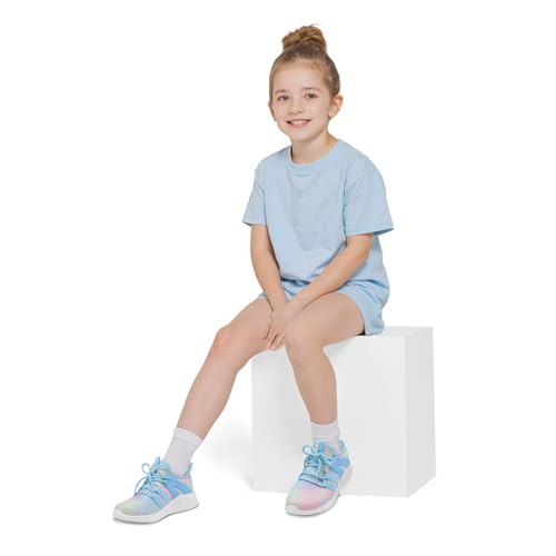 runside girls tennis shoes lightweight sports kids sneakers lace-up for runningwalking toddlerlittle kidbig kid