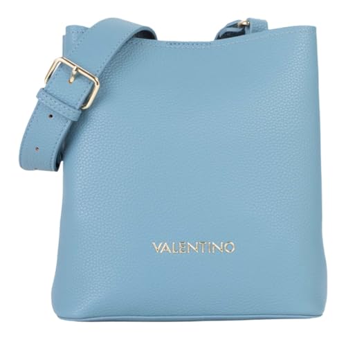 Sac à épaule Valentino Brixton Bucket Bag Avio, grand sac à main bleu clair chic