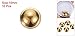 #US 10pcs Precision Solid Brass Bearing Balls 15mm Industrial Brass Ball Spheres